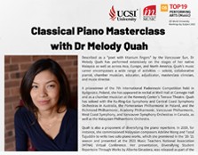 Classical Piano Masterclass With Dr Melody Quah