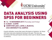 DATA ANALYSIS USING SPSS FOR BEGINNERS