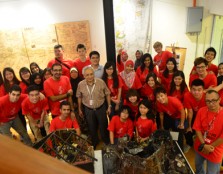 GROUP PORTRAIT: UCSI’s Interior Architecture students posing for a group shot with UCSI vice-chancellor and president Prof Dato’ Dr Khalid Yusoff (middle) at a gallery after the 17th MIID Interior Design Competition.