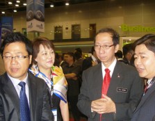 The Deputy Prime Minister of Malaysia, Tan Sri Dato' Haji Muhyiddin Yassin, looking on at UCSI University’s booth during the government event