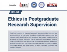 Ethics in Postgraduate Research Supervision