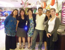Colleagues at GCA celebrating Ryan Tan’s winning
