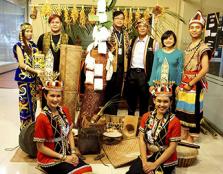  (Committee with the DBNA speaker): The committee members with the speaker, Mr Charlie Ungang from the Dayak Bidayuh National Association (third from right)
