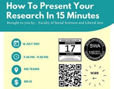 How To Present Your Research In 15 Minutes