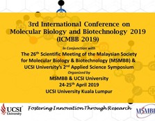 3rd International Conference on Molecular Biology & Biotech