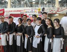 Students dressed as Florence Nightingale during the UCSI University’s Uni Life Showcase themed, “Ideologies Worth Sharing”.