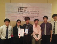  GROUP PORTRAIT: The University’s IET Student Chapter recently won second runner-up, beating out various local universities in the process. Secretary Loh Yuen Peng (second from left) poses for a group shot with UCSI’s IET Student Chapter advisor Assoc Pro