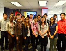  GROUP PORTRAIT: SoIT students and lecturers from UCSI posing for a group shot with HAITS employees.