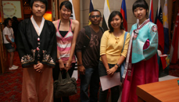 UCSI University students with Korean volunteers at the event