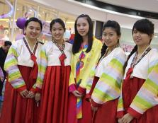  Students in Korean costume in one of the event with initiative to promote Korean culture to the public.