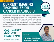 Live Webinar : Current Imaging Techniques On cancer Diagnosis