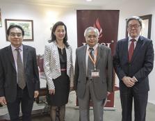  GROUP PHOTO: From left: Dato’ Heng Ji Keng, Deputy President of MAICSA; Ms Chua Siew Chuan, President of MAICSA; Senior Professor Dato’ Dr Khalid Yusoff, Vice-Chancellor and President of UCSI University and Prof Dr Teoh Kok Soo, Deputy Vice-Chancellor fo