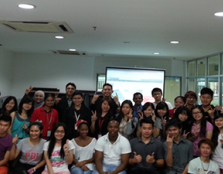 GROUP PORTRAIT: Participants of the recent talk titled, "Marketing Talk Series 1: Branding" posing for the camera with the lecturers and speakers.