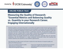 Measuring the Quality of Research