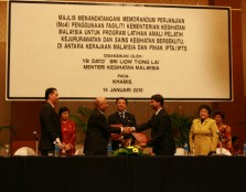 Kuala Lumpur, 14 January 2010 - Today, UCSI University, together with 40 other colleges and Universities signed a Memorandum of Agreement (MoA) with the Ministry of Health to collaborate and improve accessibility, efficiency and quality in the delivery of