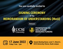 Signing Ceremony Of The Memorandum Of Understanding (MoU)