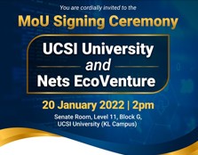 MoU Signing Ceremony between UCSI University and Nets EcoVenture