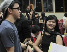  FAMILY AFFAIR: Showing her support for her son, DJ Khye (left), Mrs Wong (right), praised the musical event for providing exposure to UCSI’s Institute of Music students.