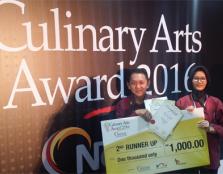 Munirah Aisyah Binti Ibrahim and Chef Loke Hoi Weng at the 9th Nestlé Professional Culinary Arts Awards competition.
