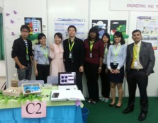  BRIGHT SPARKS: UCSI’s winning teams posing for a group shot with their advisors, Asst Prof Dr Tan Khang Wei (most left) and Mr Mubarak Mujawar (most right) during the NRIC.