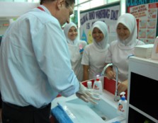 Last year’s Pink October event also saw a hand washing demonstration for the public.