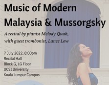 Piano Recital by Melody Quah With Guest Trombonist Lance Low