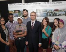  The opening ceremony of the 2-week long Polish Modern Architecture Exhibition held on campus ground from the 4th to 14th September, 2015.
