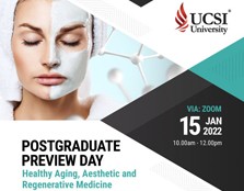 Postgraduate Preview Day: Healthy Aging, Aesthetic and Regenerative Medicine