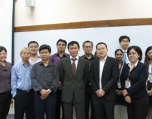 From left ) Dr Lee, Mr Chan, (centre) Prof. Eng, Associate Prof. Dr Toh, Dean for the Faculty of Management and Information Technology, Yvonne Lee and Miss Tan.