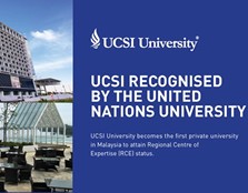 UCSI University is affirmed by the United Nations University