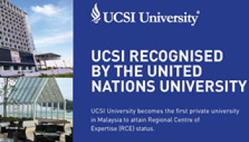 UCSI University is affirmed by the United Nations University