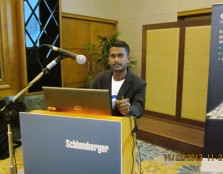BRIGHT TALENT: UCSI Chemical Engineering student Satyaraj Muniandy – representing the Nonit team – presenting his plug-in to the judges during the Schlumberger Ocean Plug-in Competition 2013.