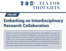 Tea For Thoughts : Embarking On Interdisciplinary Research Collaboration