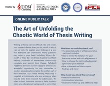 The Art of Unfolding The Chaotic World of Thesis Writing
