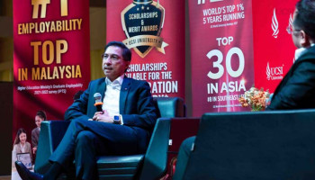 UCSI University’s Faculty CEO Series featuring Bursa Malaysia CEO Dato’ Fad’l Mohamed in a dialogue session on leadership, market dynamics and decision-making with students.