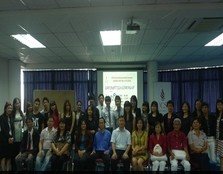 The graduating students with their parents and lecturers of UCSI University Sarawak Campus.