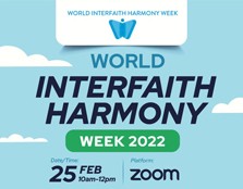 World Interfaith Harmony Week 2022