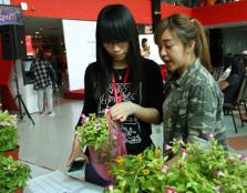  PLANT ADOPTION: One of the main attractions of the Campaign is the Adopt-A-Plant booth.