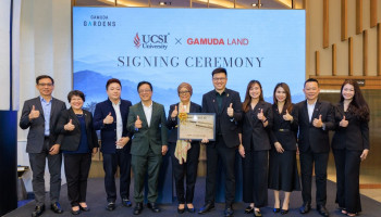 Representatives from UCSI University and Gamuda Land at the signing ceremony to formalise the establishment of UCSI’s fifth campus at Gamuda Gardens in Rawang.