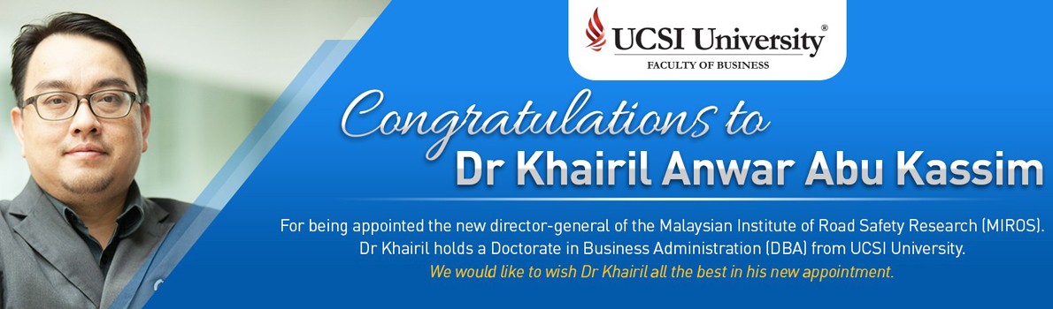 Congratulations to Dr. Khairil Anwar Abu Kassim