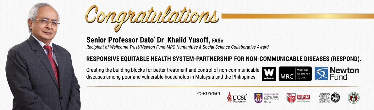 Congratulations to Dato Khalid Yusoff for Newton Fund