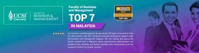 Faculty of Business and Management Top 7 in Malaysia