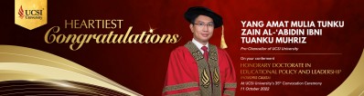 Congratulate Tunku Zain on his conferment