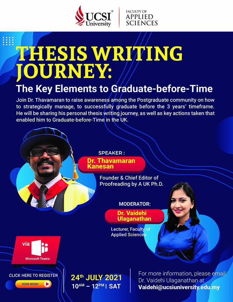 thesis writing journey